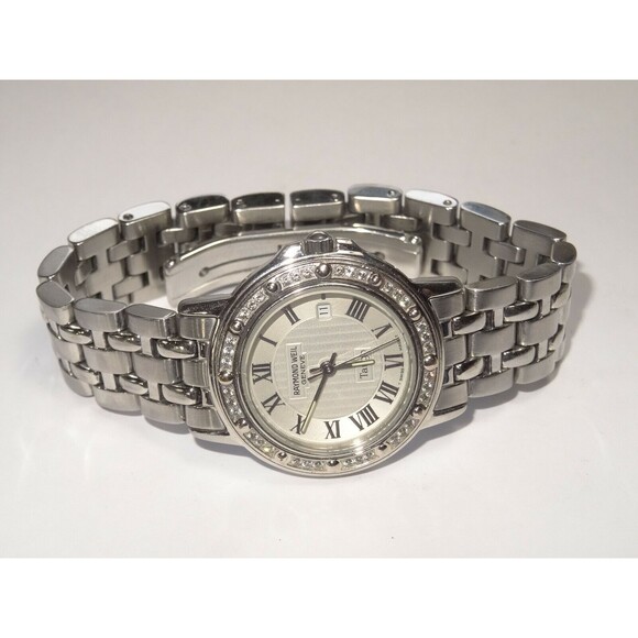 Ladies Raymond Weil Tango Steel Model 5360 Watch with 0.36cttw Diamond Bezel main image 8